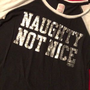 Christmas Victoria’s Secret 3/4 sleeve shirt BLING